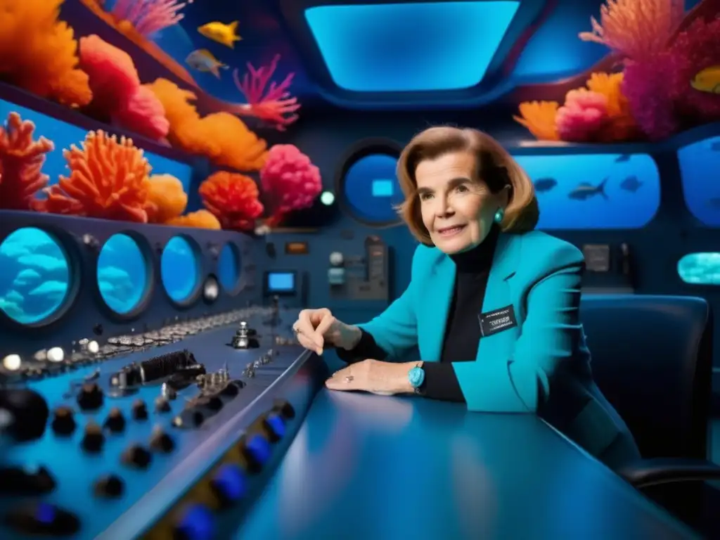 En las profundidades del océano, la oceanógrafa Sylvia Earle realiza activismo, maravillada por la vida marina y las formaciones de coral
