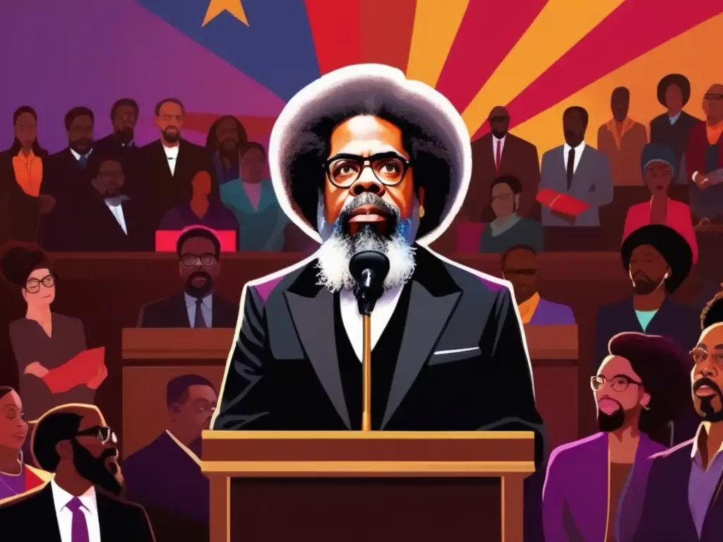 El renombrado filósofo Cornel West ofrece una apasionada conferencia, destacando su influencia en la filosofía, raza y justicia en Estados Unidos
