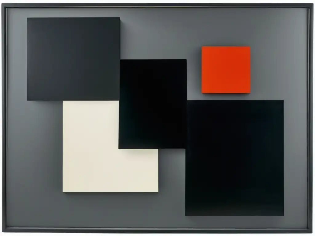 Una representación detallada del icónico cuadro 'Black Square' de Kazimir Malevich, mostrando la esencia poderosa del suprematismo en Rusia