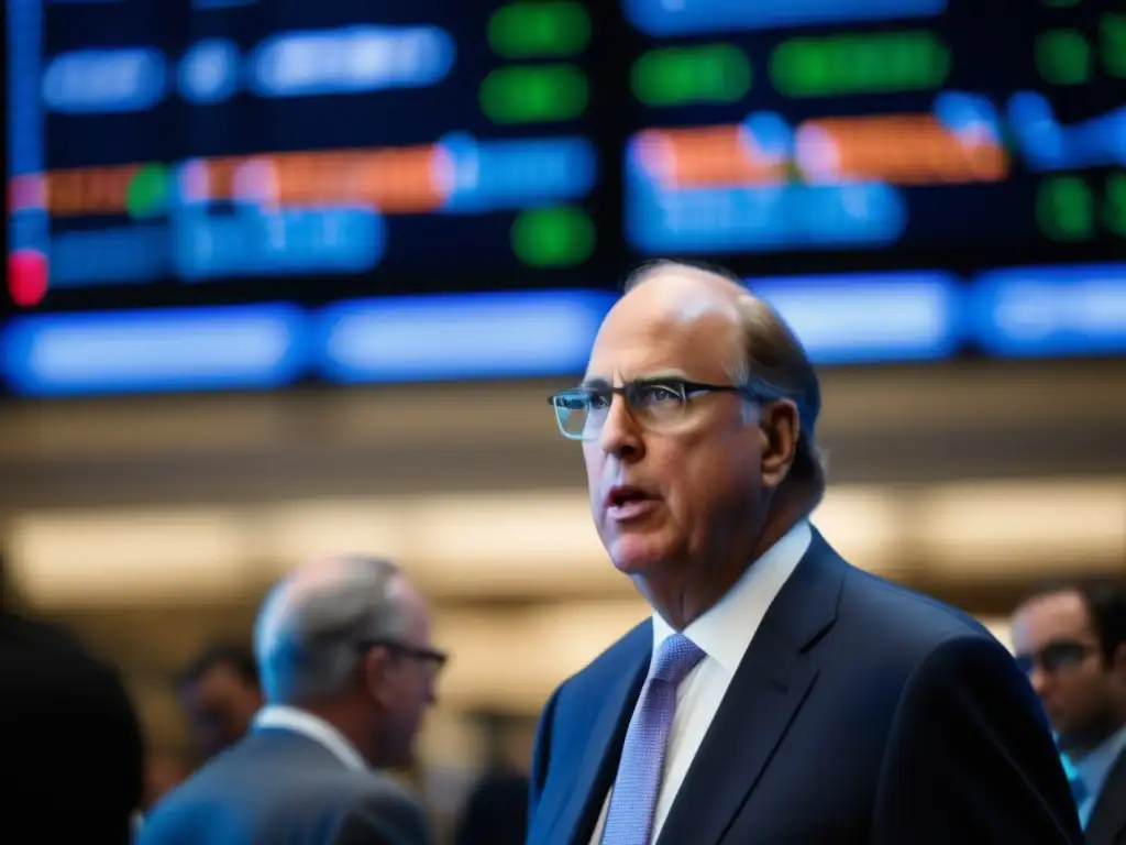 Un retrato en la bolsa de valores con Larry Fink y expertos financieros