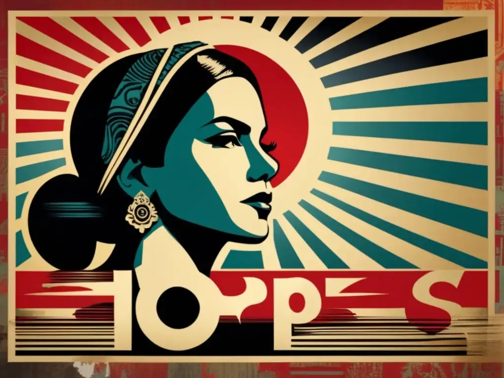 Un retrato emotivo de Shepard Fairey frente a su icónico póster 'Hope', destacando su arte y su influencia