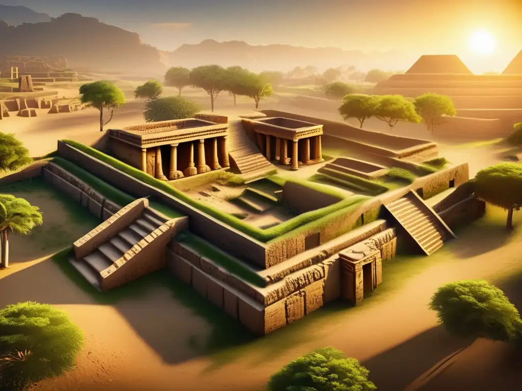 Descubre los secretos de la antigua ciudad de Punt con sus ruinas y misteriosos jeroglíficos iluminados por el cálido sol