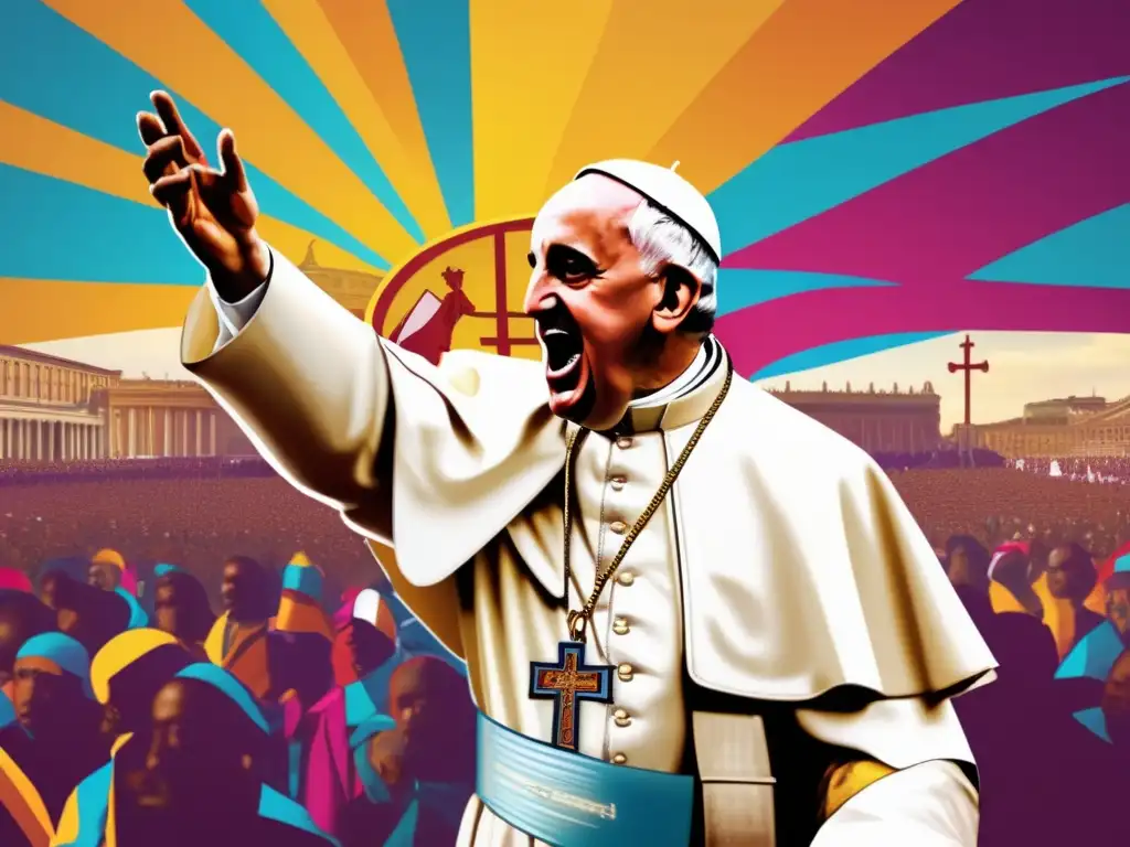 El poderoso discurso del Papa Urbano II en la Cruzada El Papa Urbano II inspira a la multitud con su discurso durante las Cruzadas