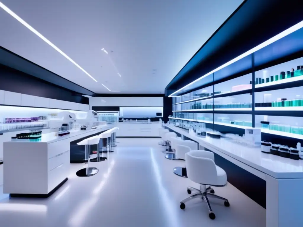 En la vanguardia de la investigación cosmética L'Oréal, un laboratorio ultramoderno y minimalista se fusiona con la creatividad y la innovación