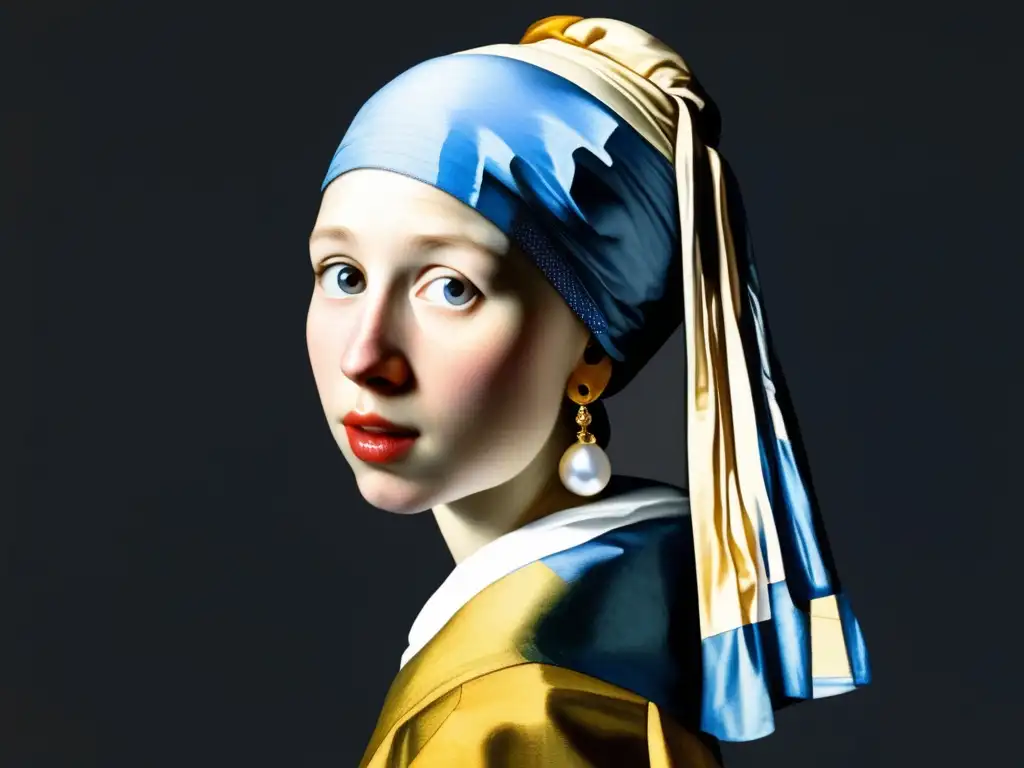 Una versión moderna de la icónica pintura 'Girl with a Pearl Earring' de Vermeer revela secretos del maestro barroco holandés