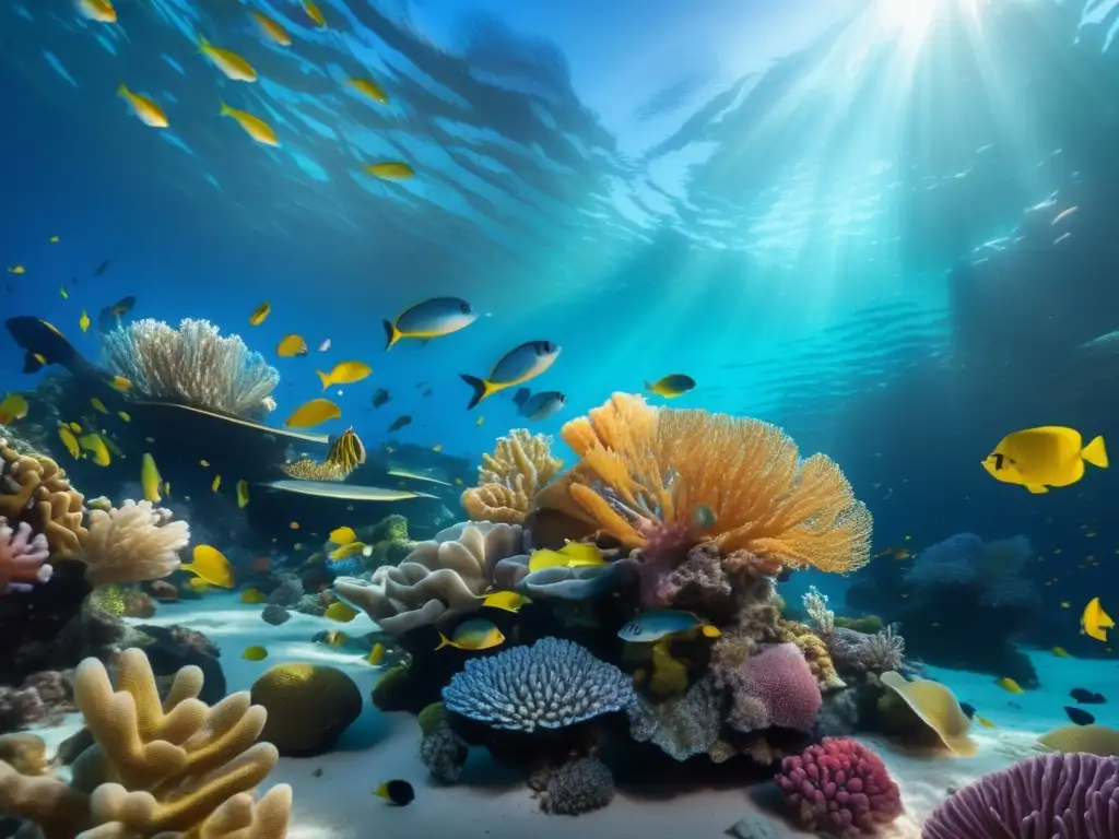 Un vibrante arrecife de coral en 8k muestra la teoría endosimbiosis de Lynn Margulis en una explosión de vida marina