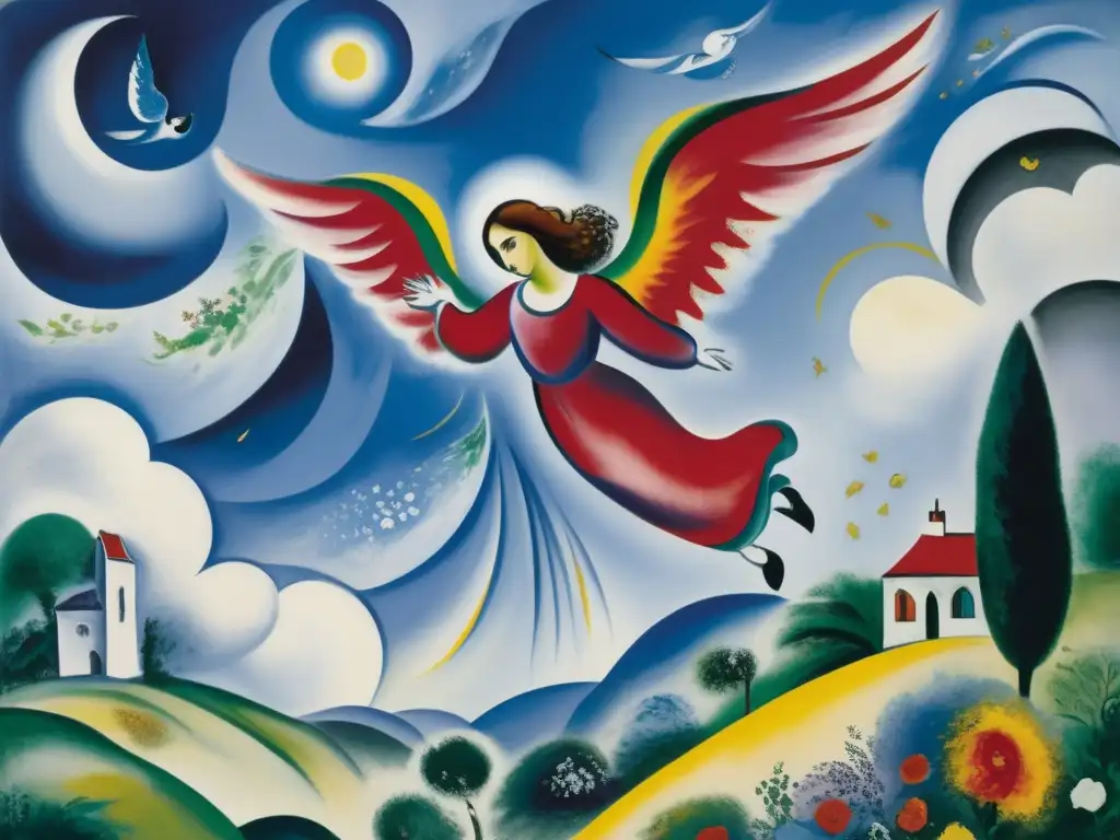 Una visión del siglo XX de Marc Chagall: 'El Ángel que cae', una explosión de colores y movimiento capturada con asombrosa nitidez