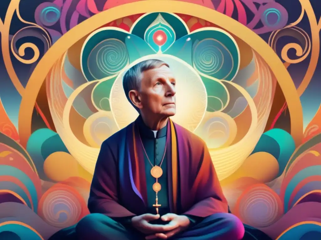 Meister Eckhart visionario dominico misterio divino - Arte digital moderno de alta resolución